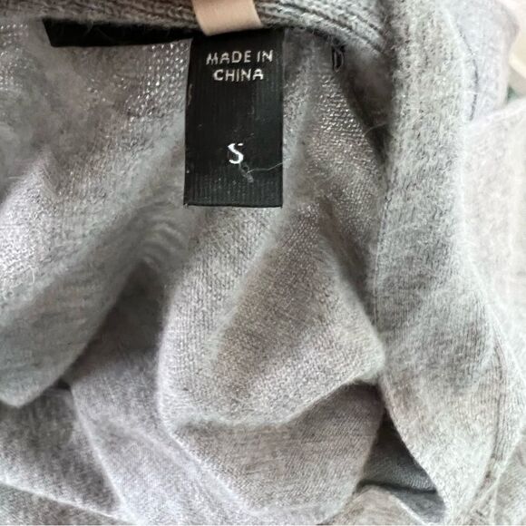 Eileen Fisher Grey 100% Cashmere Duster Cardigan  Size S - Picture 7 of 8
